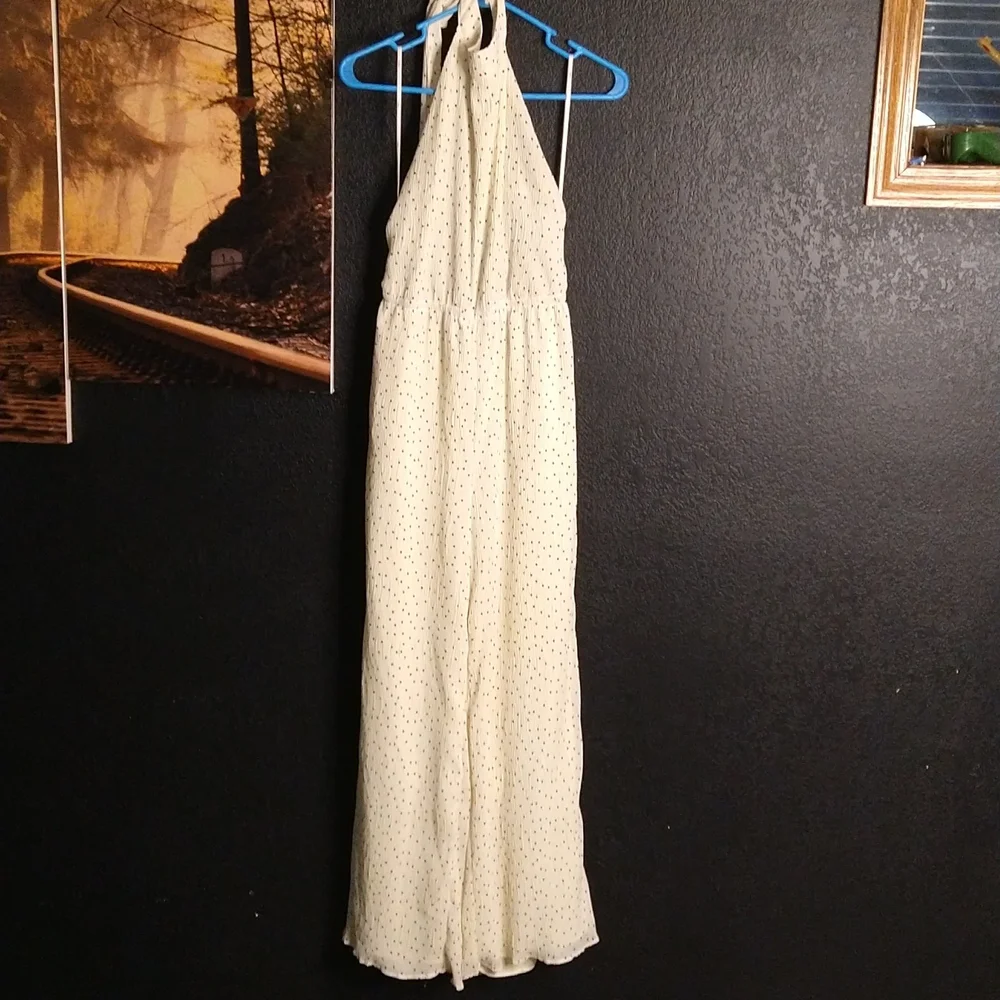 Lulu's Subtle Sophistication Open Back Halter Crepe Jumpsuit - Picture 4 of 4